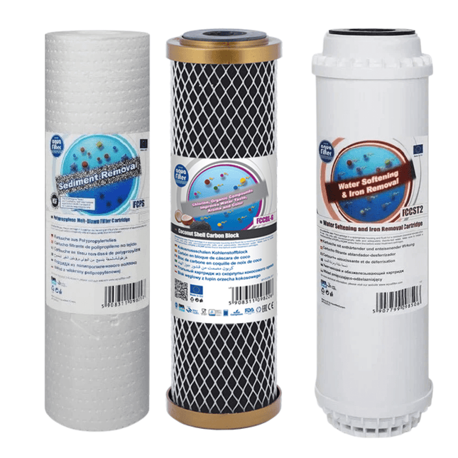 Aquafilter FCPS5 FCCBL-G FCCST2 replacement cartridges set - GroAqua