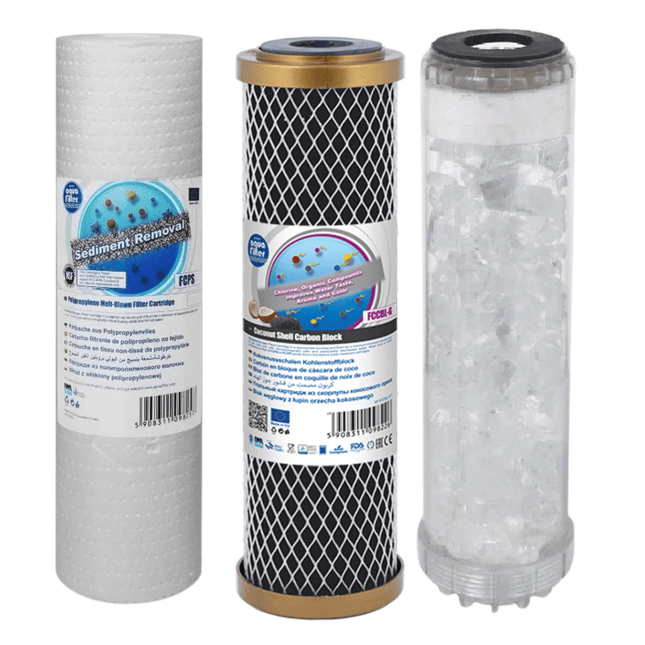 Aquafilter FCPS5 FCCBL-G FCPRA10 replacement cartridges set - GroAqua