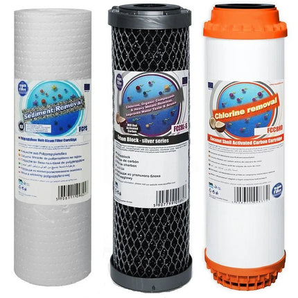 Aquafilter FCPS5 FCCBL - S FCCBHD replacement cartridges set - GroAqua