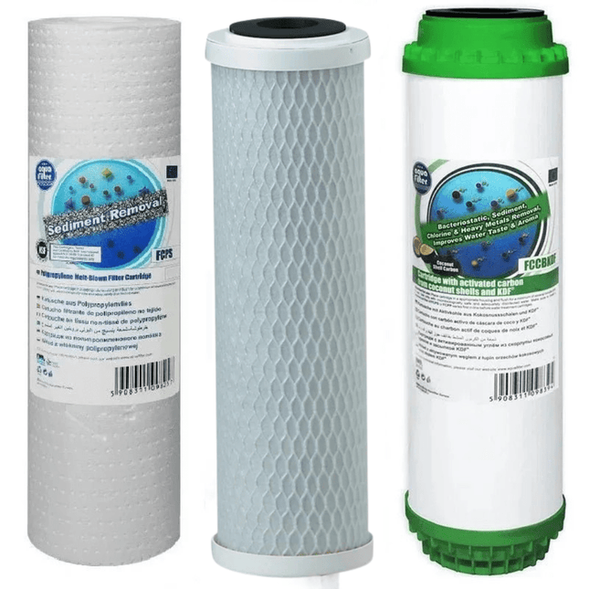 Aquafilter FCPS5 FCCBL - S FCCBKDF replacement cartridges set - GroAqua