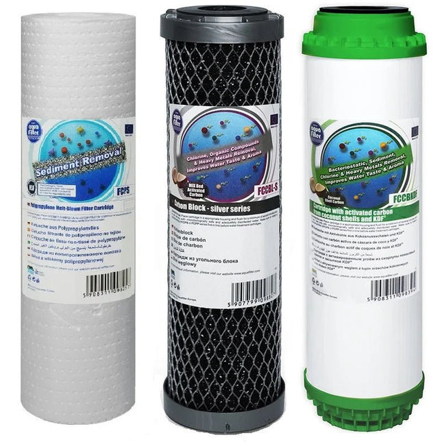 Aquafilter FCPS5 FCCBL - S FCCBKDF replacement cartridges set - GroAqua
