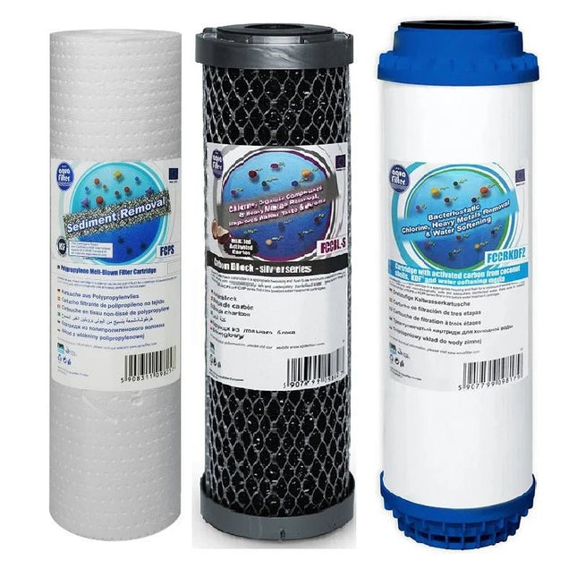 Aquafilter FCPS5 FCCBL - S FCCBKDF2 replacement cartridges set - GroAqua