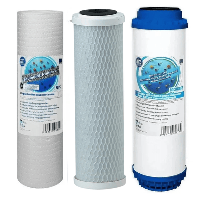Aquafilter FCPS5 FCCBL - S FCCBKDF2 replacement cartridges set - GroAqua