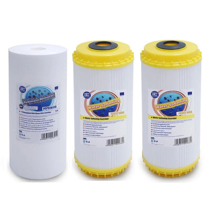 Aquafilter FCPS5M10B 2x FCCST10B Big Blue 10" replacement cartridges set - GroAqua