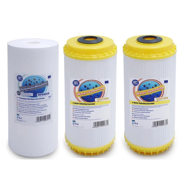 Aquafilter FCPS5M10B 2x FCCST10B Big Blue 10" replacement cartridges set - GroAqua
