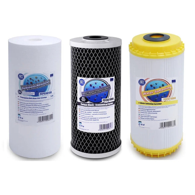 Aquafilter FCPS5M10B FCCBL10BB FCCST10B Big Blue 10" replacement cartridges set - GroAqua