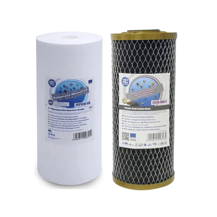 Aquafilter FCPS5M10B FCCBL10BB - S Big Blue 10" replacement cartridges set - GroAqua