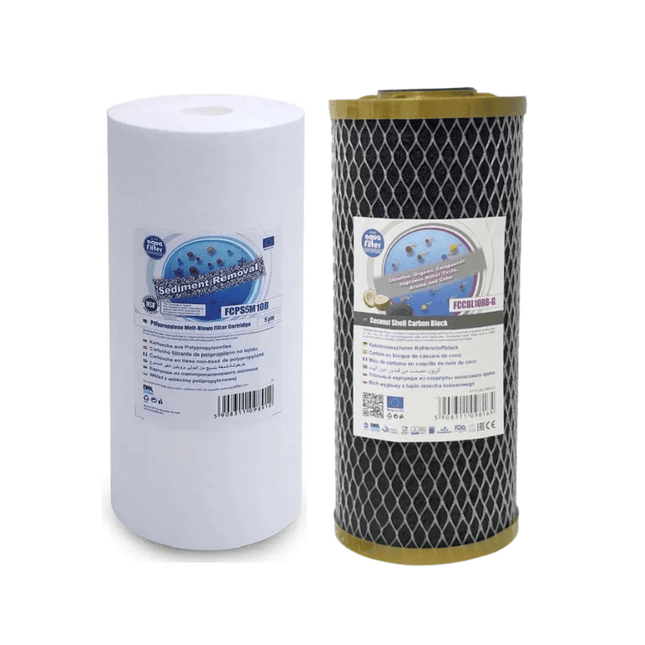 Aquafilter FCPS5M10B FCCBL10BB - S Big Blue 10" replacement cartridges set - GroAqua
