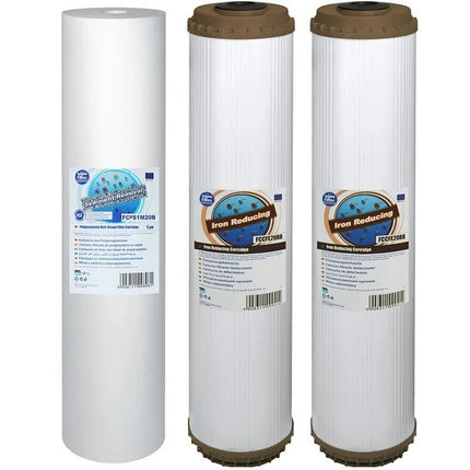 Aquafilter FCPS5M20B 2x FCCFE20B Big Blue 20" replacement cartridges set Filter Set Aquafilter