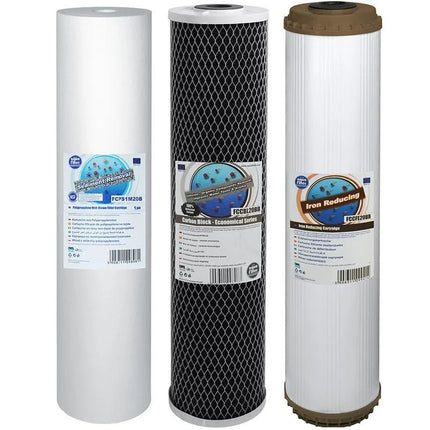 Aquafilter FCPS5M20B FCCBL20BB FCCFE20B Big Blue 20" replacement cartridges set - GroAqua