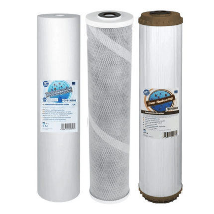 Aquafilter FCPS5M20B FCCBL20BB-G FCCFE20B Big Blue 20" replacement cartridges set - GroAqua