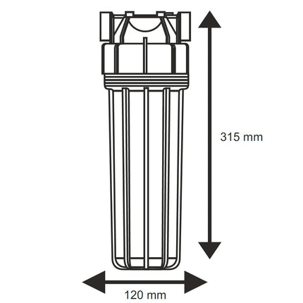 Aquafilter filter housing FHPR12-B-AQ 1/2" BSP Amazon Aquafilter