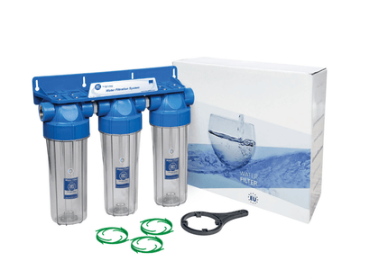 Aquafilter filter housing FHPRCL34-B-TRIPLE 3/4" BSP - GroAqua