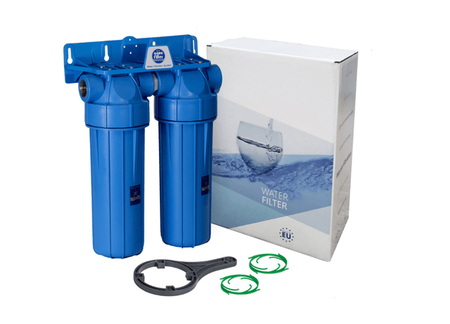 Aquafilter filter housing FHPRN12-B-TWIN 1/2" BSP Whole House System Aquafilter