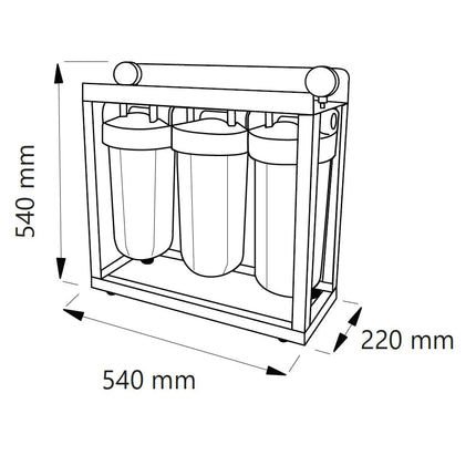 Aquafilter filter housing HHBB10B - GroAqua