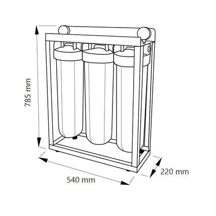Aquafilter filter housing HHBB20B - GroAqua