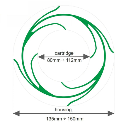 Aquafilter NI-412-CENT-GR-AB bacteriostatic centering ring Water Accessory Aquafilter