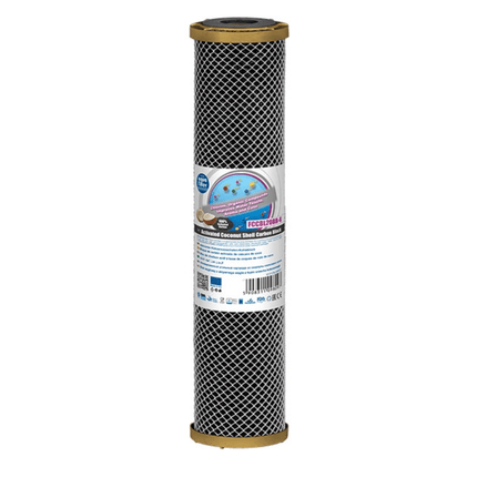 Aquafilter Premium FCCBL20BB-G 20" x 4.5" Carbon Block BB Jumbo Water Filter Carbon Cartridge Aquafilter