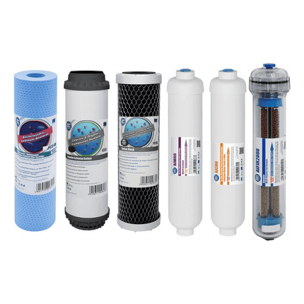 Aquafilter Replacement Filters for 7 Stage Reverse Osmosis 12 Months Service Residential RO Filters Aquafilter