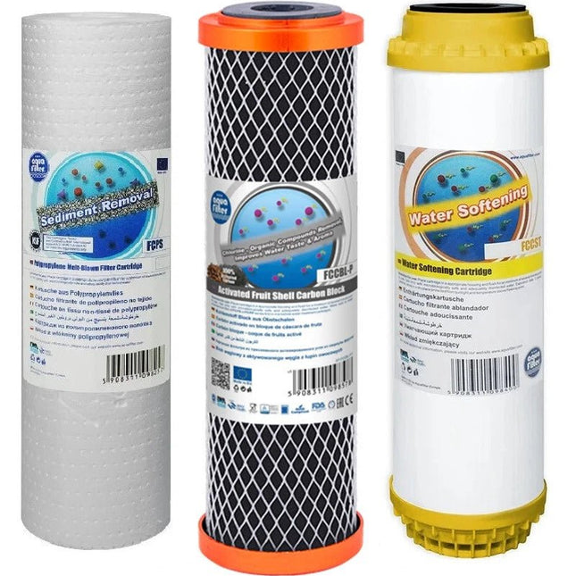 Aquafilter Replacement Filters Whole House Water Purifier Softening 10" - GroAqua