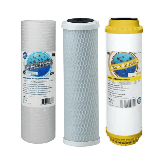 Aquafilter Set of 3 Replacement Filters Whole House Water Purifier Softener 10" - GroAqua