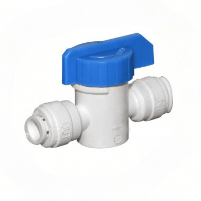 Ball valve, 1/4"QC tube x 1/4" QC tube Water Accessory Aquafilter