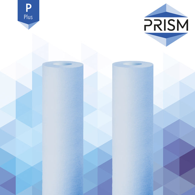 Prism Plus Antimicrobial Spun Polypropylene Filter 5 Micron 9 7/8" Spun Cartridge Prism   