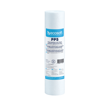 Ecosoft PP melt blown sediment filter, 2.5″×10″ Sediment Cartridge Ecosoft 1 Micron