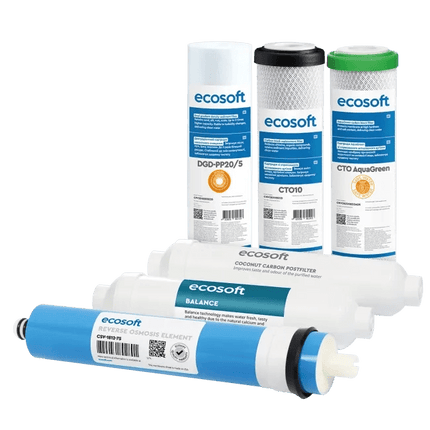 Ecosoft PURE Balance annual replacement filter set with membrane - GroAqua