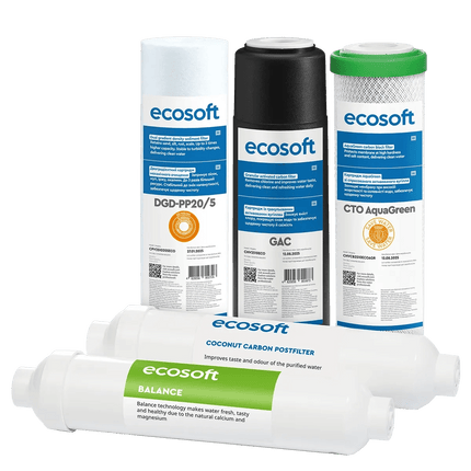 Ecosoft PURE Balance set of 5 replacement filters - GroAqua
