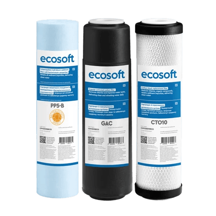 Ecosoft Standard reverse osmosis advanced pre filtration replacement filter set - GroAqua