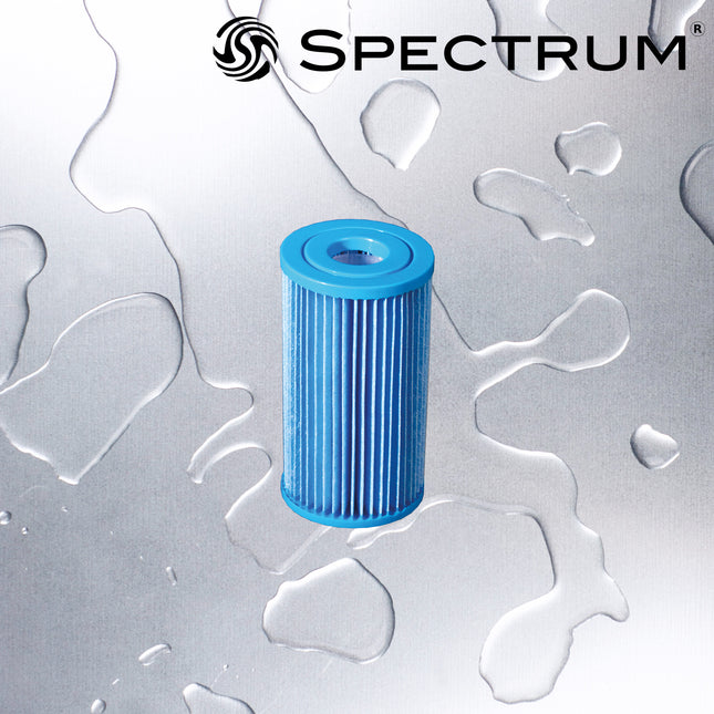 SPECTRUM Antimicrobial Economic Pleat Polyester Filter 5µm 4 7/8" Sediment Cartridge Spectrum