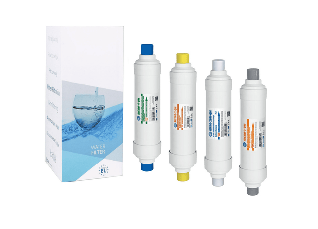 EXCITO-B-CLR-CRT – A set of 4 replaceable in-line cartridges Filter Set Aquafilter