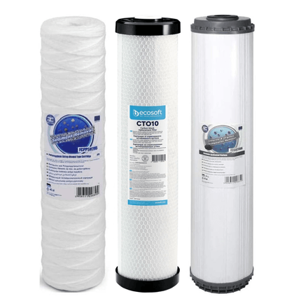 FCPP5M20B CHVCB4520ECO FCCA20B Large Diameter 20" Replacement cartridges Set - GroAqua