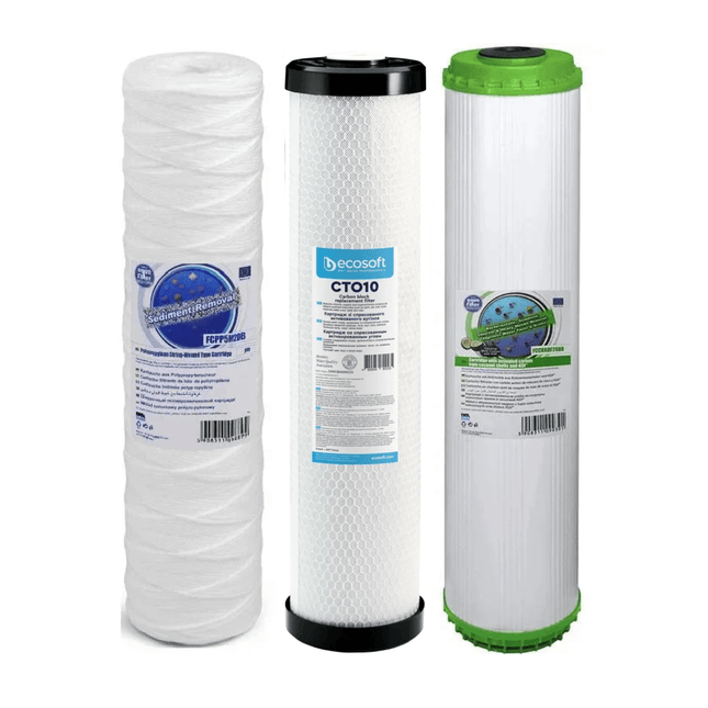 FCPP5M20B CHVCB4520ECO FCCBKDF20B Big Blue 20" replacement cartridges set - GroAqua