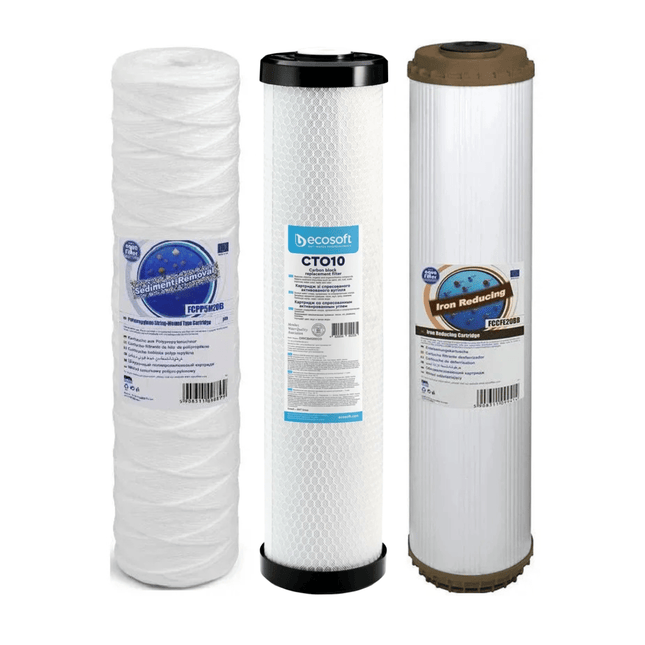 FCPP5M20B CHVCB4520ECO FCCFE20B Big Blue 20" replacement cartridges set - GroAqua