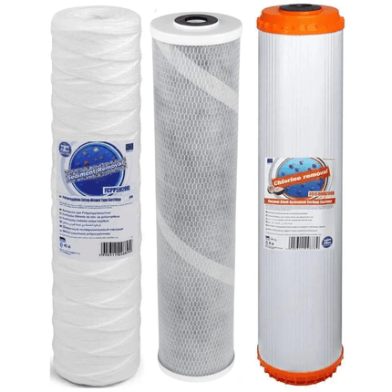 FCPP5M20B FCCBL20BB - S FCCBHD20BB Big Blue 20" replacement cartridges set - GroAqua