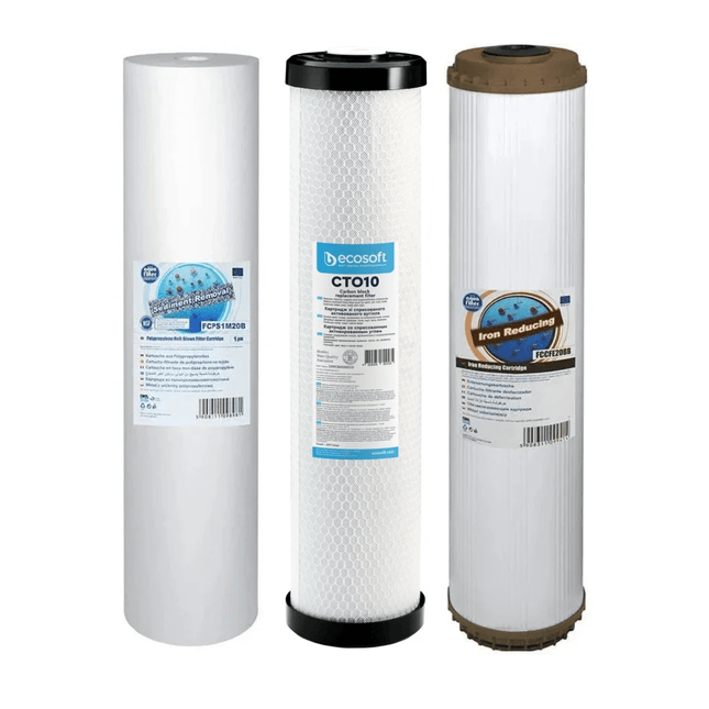 FCPS5M20B CHVCB4520ECO FCCFE20B Big Blue 20" replacement cartridges set - GroAqua