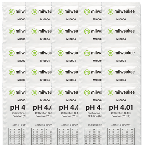 25pk Milwaukee M10010B pH 10.01 Calibration Solution Sachet Accessory Milwaukee   
