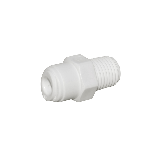 Male Connector - 1/4" Tube O.D. 1/4" NPT - Quick Connector - GroAqua