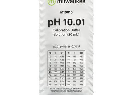 Milwaukee M10010B pH 10.01 Calibration Solution Sachet Sachet Milwaukee