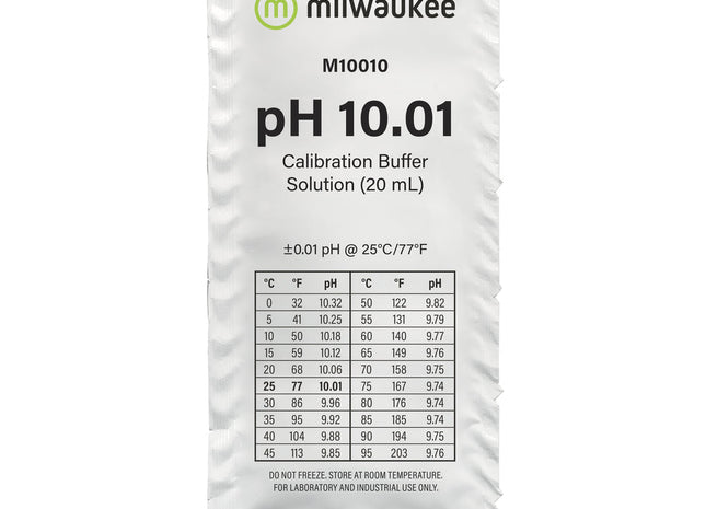 Milwaukee M10010B pH 10.01 Calibration Solution Sachet Sachet Milwaukee