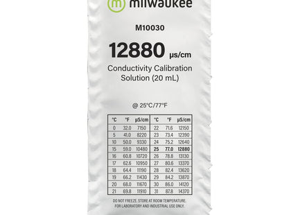 Milwaukee M10030B 12880 µS/cm Conductivity Calibration Solution Sachet Sachet Milwaukee