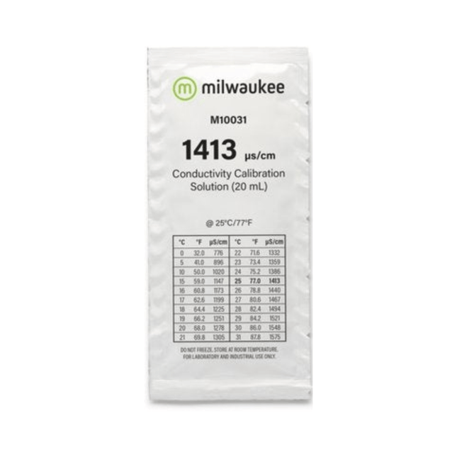 Milwaukee M10031B 1413 µS/cm Conductivity Calibration Solution Sachet Sachet Milwaukee