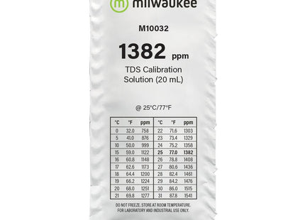 Milwaukee M10032B 1382 ppm TDS Calibration Solution Sachet Sachet Milwaukee