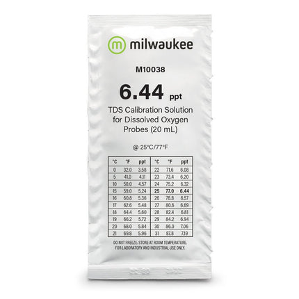 Milwaukee M10038B 6.44 ppt TDS Calibration Solution Sachet Accessory Milwaukee