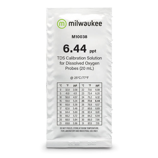 Milwaukee M10038B 6.44 ppt TDS Calibration Solution Sachet Accessory Milwaukee