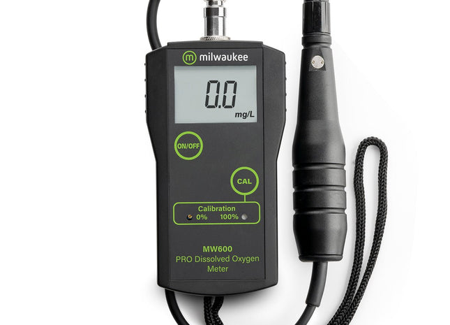Milwaukee MW600 PRO Dissolved Oxygen Meter (includes calibration solutions) Pocket Tester Milwaukee