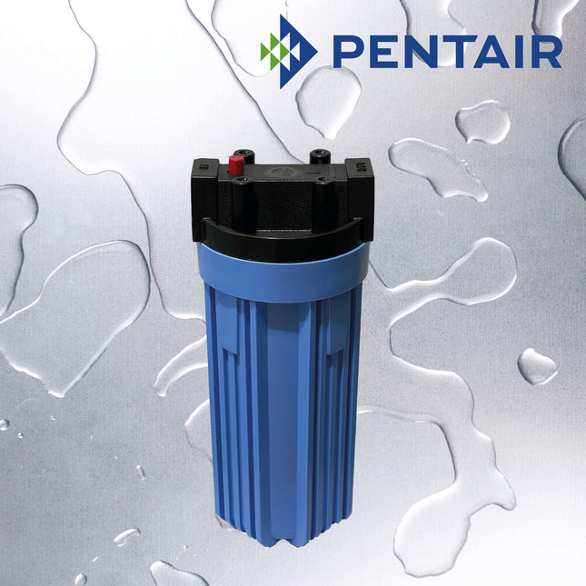 Pentair 10" Blue Housing 1" MB With Pressure Release Filter Housing Pentair