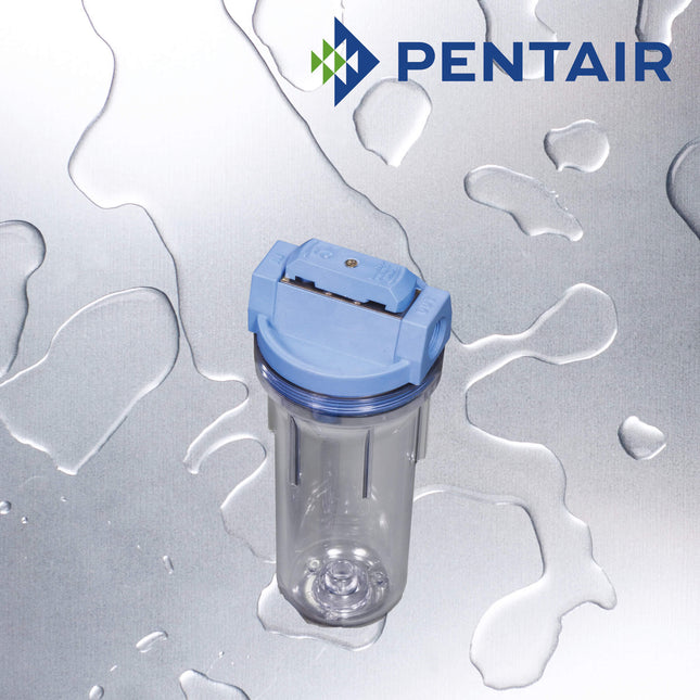 PENTAIR 10" Clear Housing 3/4" VIH with Pressure Release Filter Housing Pentair